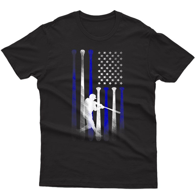 Baseball American Flag Player Flag, Dad, Mom, Apparel T-shirt