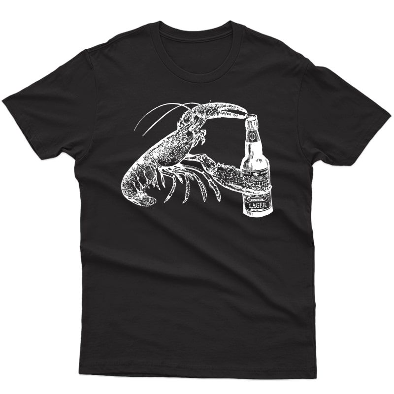 Beer Drinking Lobster Craft Beer Beach Vacation T-shirt