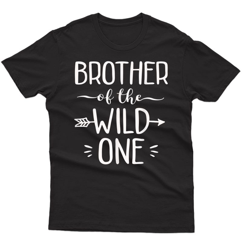 Brother Of The Wild One Shirt Funny 1st Birthday Safari Gift T-shirt