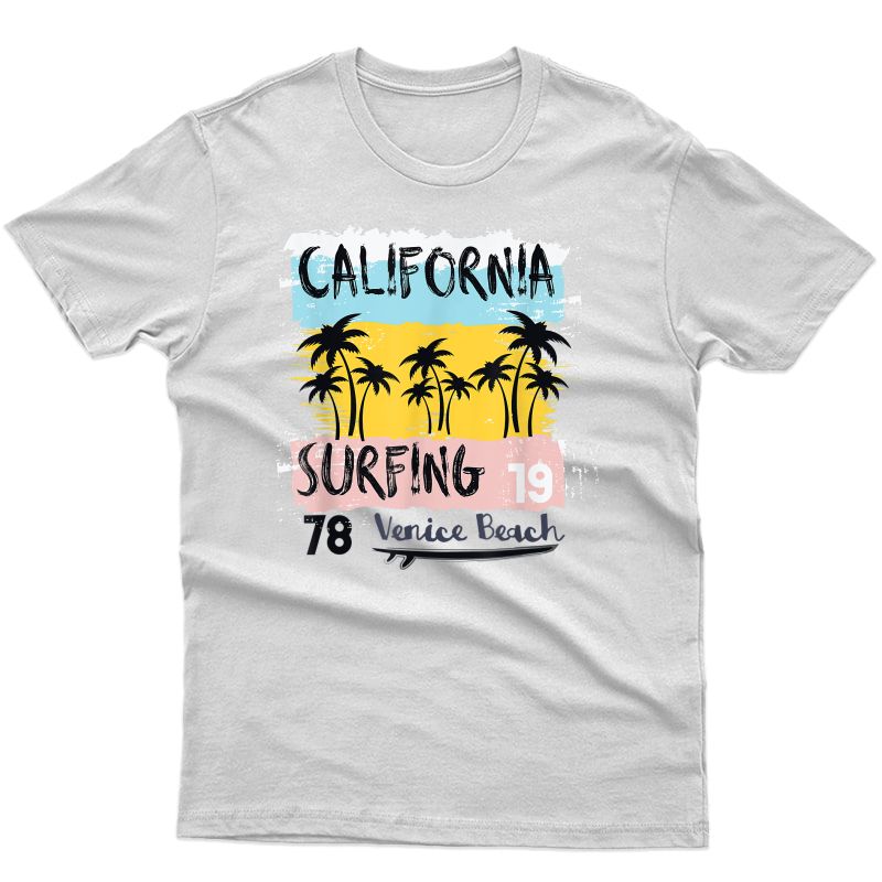 California Surfing Venice Beach Tshirts