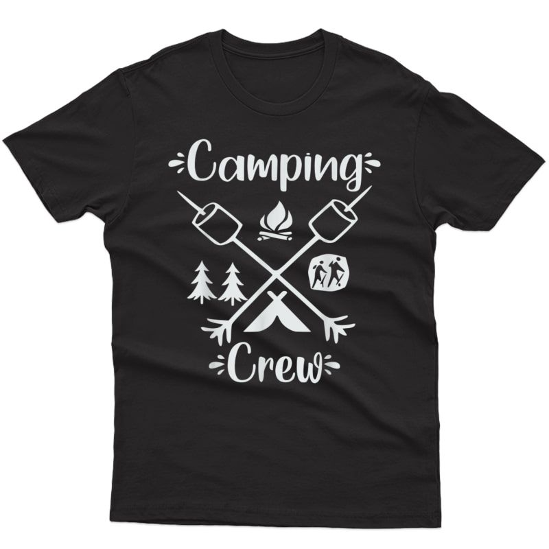 Camping Crew Funny Rv Camper Outdoors Vacation Adventures T-shirt
