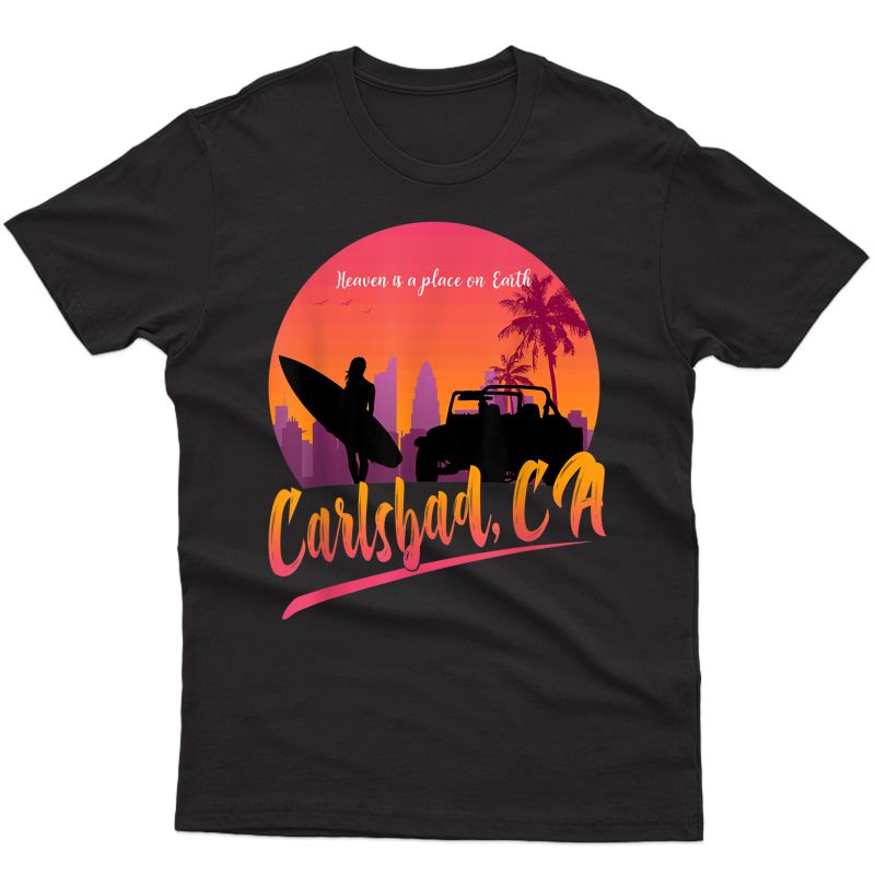 Carlsbad Beach California Shirt Surfing Vacation