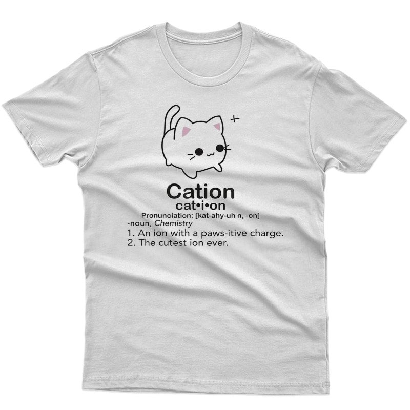 Cat Ion Chemistry Cute Pun T Shirt T-shirt