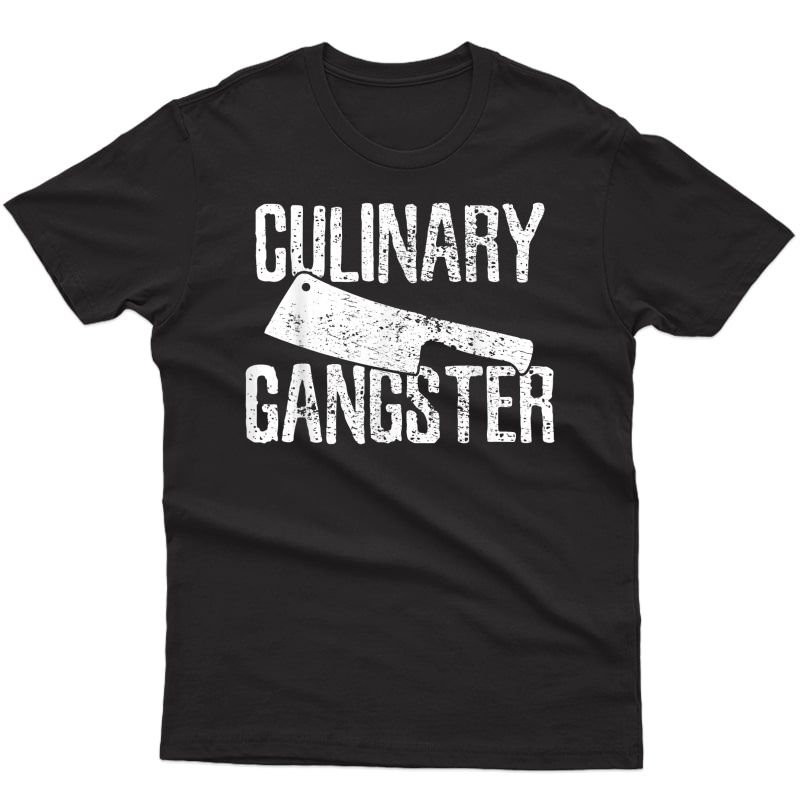 Chef Cook Cooking Culinary Gangster Vintage T-shirt