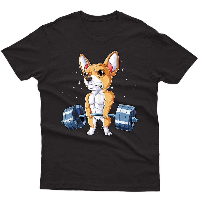 Chihuahua Weightlifting Funny Deadlift Ness Gym Gifts Tank Top Shirts
