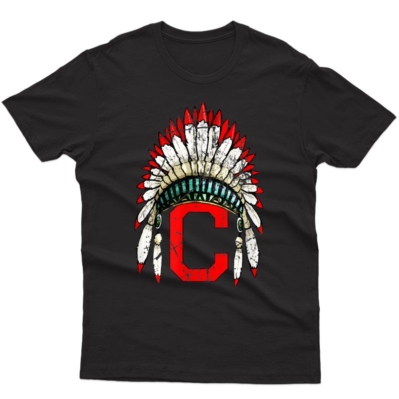 Cleveland Hometown Indian Tribe Vintage For Baseball Fans T-shirt