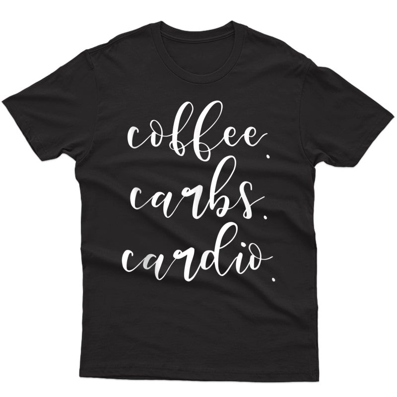 Coffee Carbs Cardio Gym Workout Tank Top Shirts