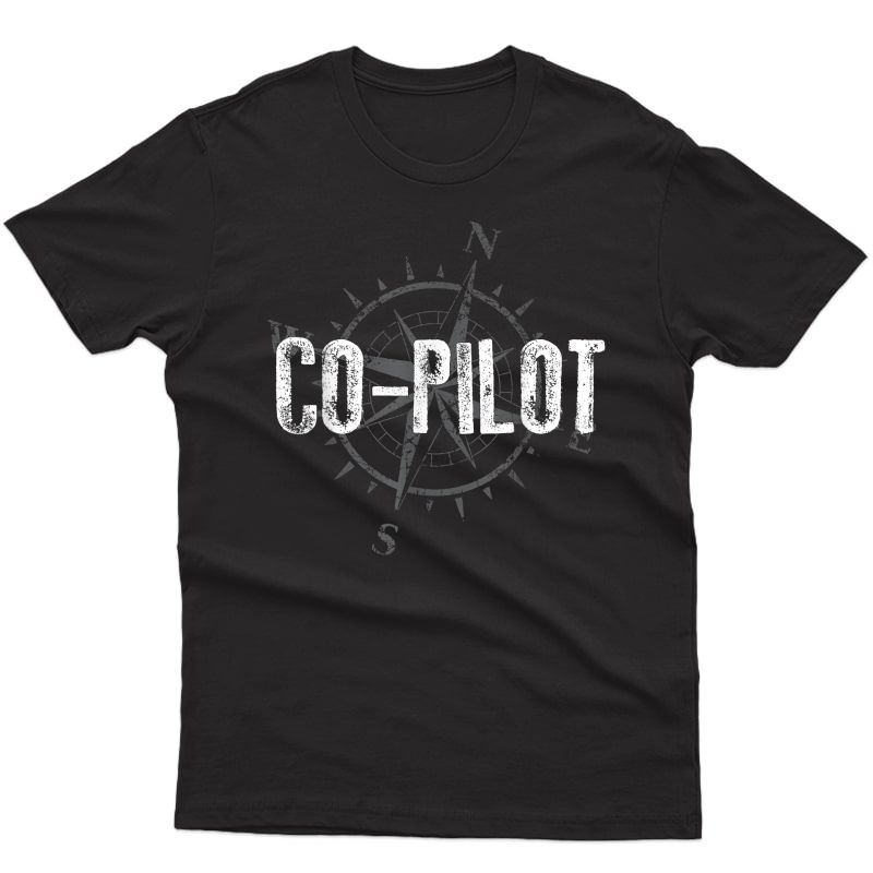Compass Shirt, Co-pilot Travel Nomad Vacation Sailing Gift