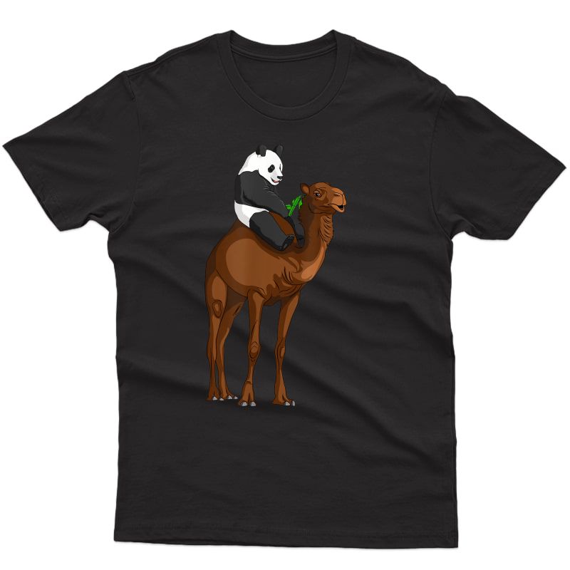 Cute Funny Hump Day Panda Riding A Camel T-shirt
