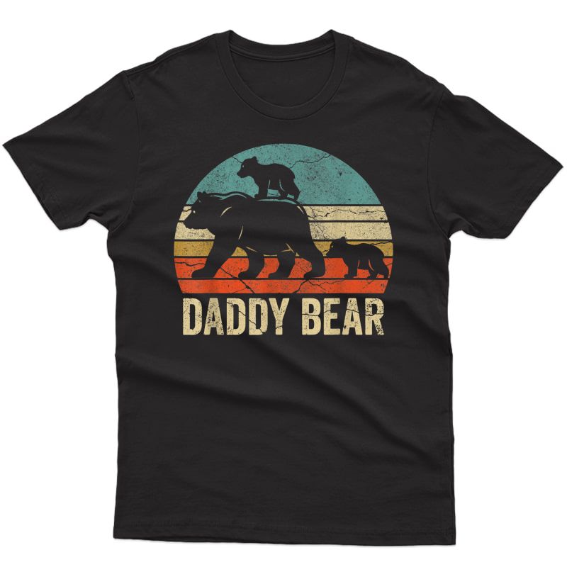 Daddy Bear 2 Cubs Shirt Daddy Bear Twins Tshirt Dad 2 T-shirt