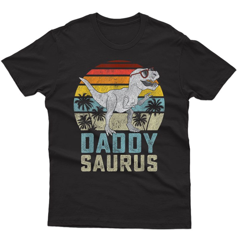 Daddysaurus T Rex Dinosaur Daddy Saurus Family Matching T-shirt