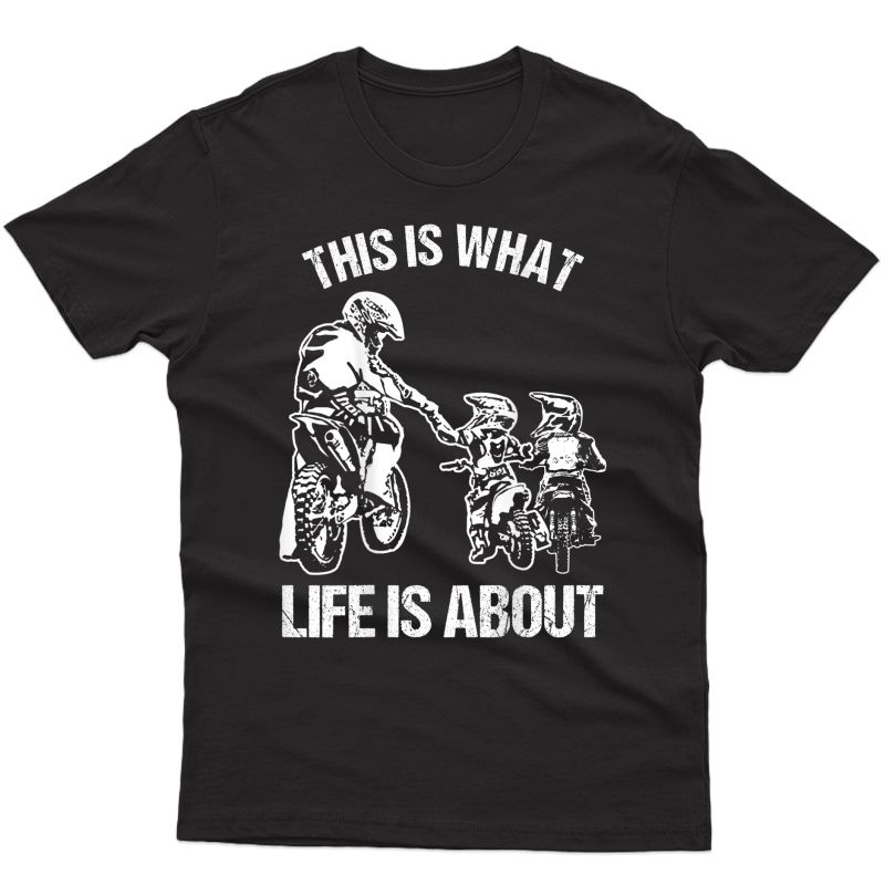 Dirt Bike Dad Motocross Motorcycle Fmx Biker Father And T-shirt