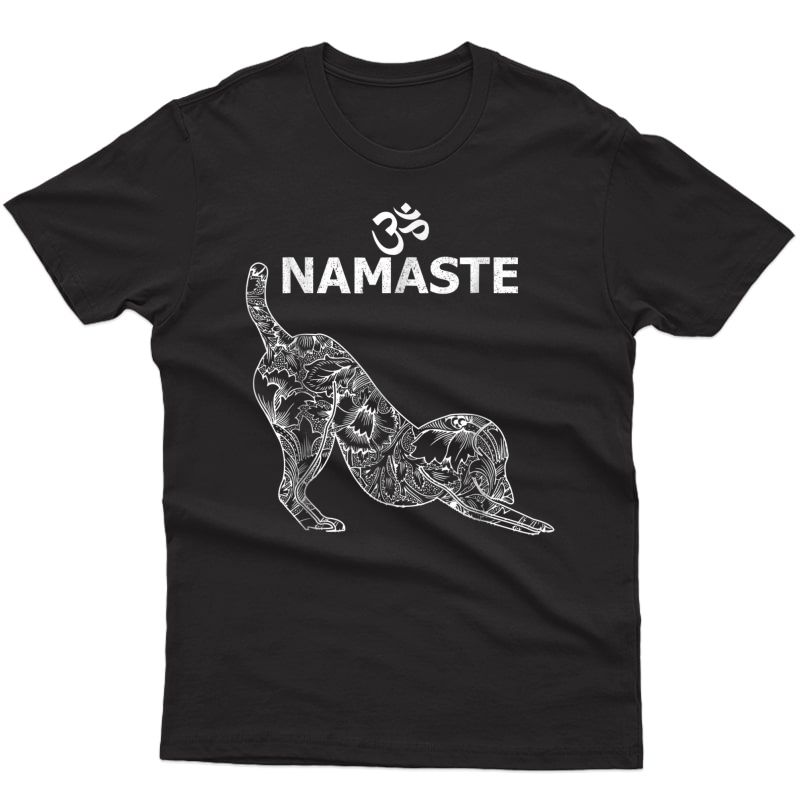 Dog Yoga Namaste Om- Funny Yoga T-shirt For 