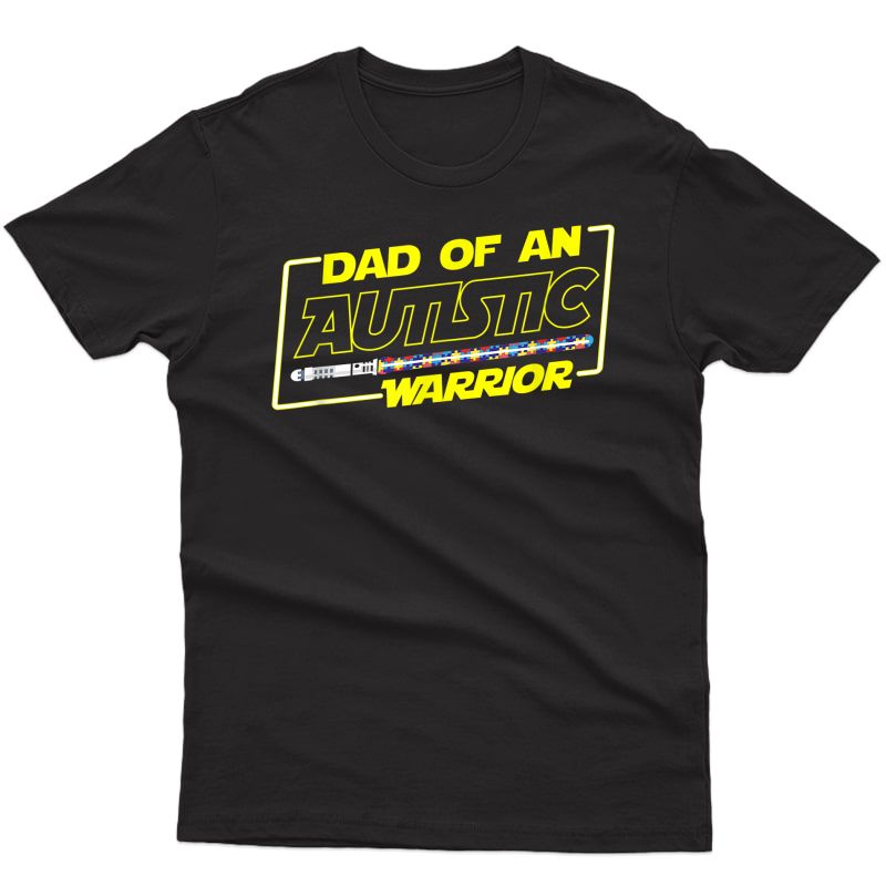 Father's Day Autism Warrior Awareness Dad T Shirt For T-shirt