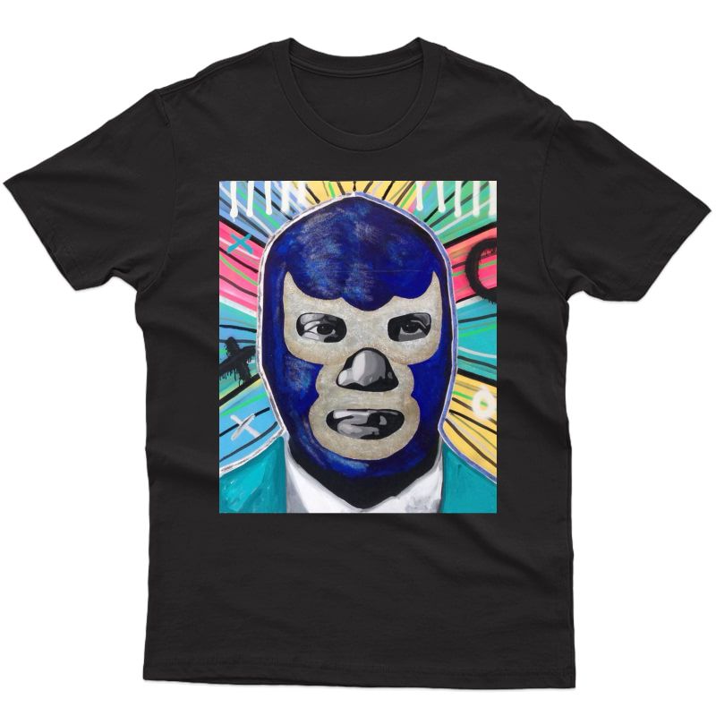 Feel-ink Demon Blue Lucha Libre Mexican Wrestling Legend T-shirt