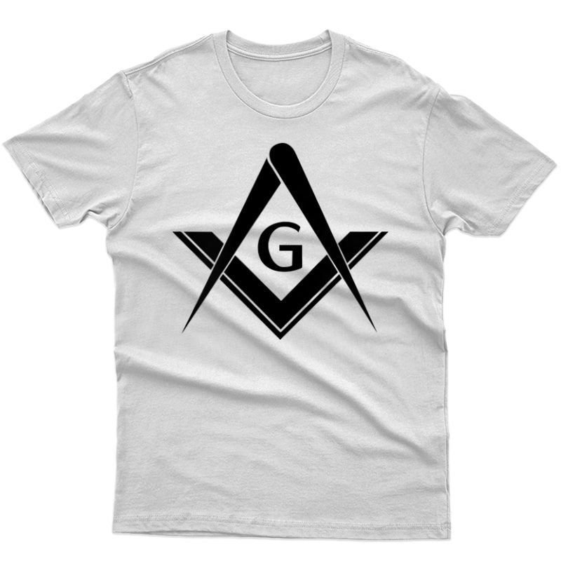 Freemason Symbol Great Architect G Masonic Square Compass T-shirt