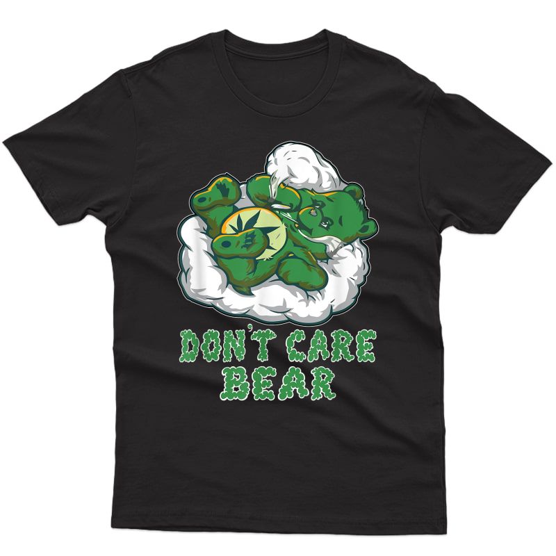 Funny Bear Smoking Weed Cannabis Marijuana 4:20 Stoner Gift T-shirt