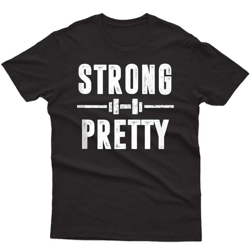 Funny Distressed Strongman Gym Shirt | Strong And Pretty Tank Top