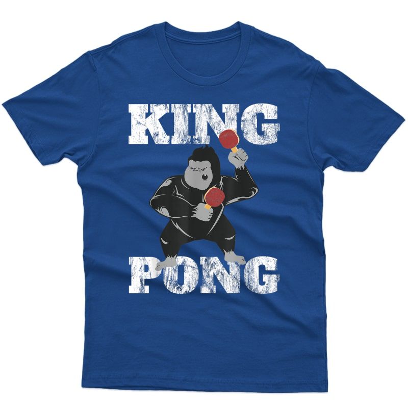 Funny Ping Pong Distressed King Pong Table Tennis Gift T-shirt