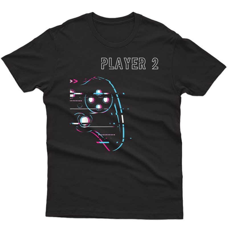 Gamer Couple - Player 1 Player 2 - Gamer Team T-shirt