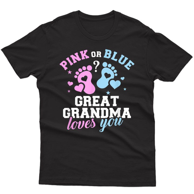 Gender Reveal Great Grandma T-shirt