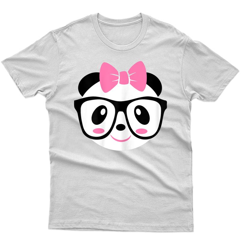 Girl Panda Shirts, Panda Shirt, Cute Panda With Glasses