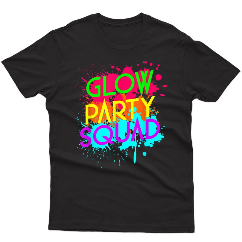 Glow Party Squad Funny Halloween Group T-shirt