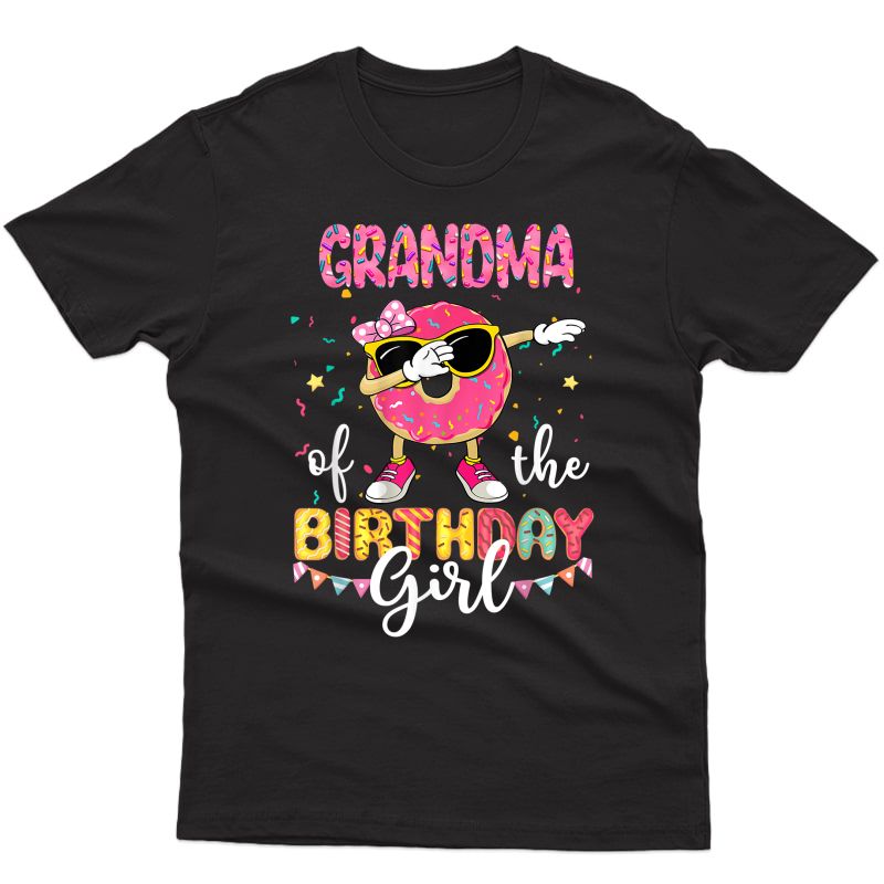 Grandma Of The Birthday Girl Donut Party T-shirt