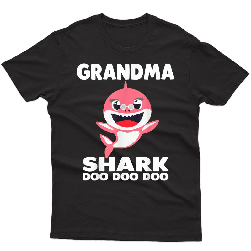 Grandma Shark T-shirt Doo Doo Grandpa Mommy Daddy Tee T-shirt