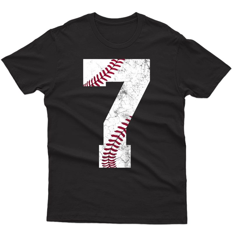  7th Birthday 2014 Baseball Seven 7 Seventh Gift T-shirt