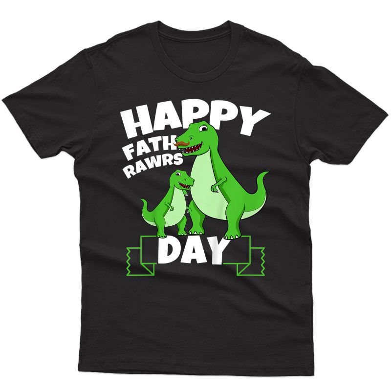 Happy Father's Day Son Dinosaurus Trex Dino Dad Boy T-shirt