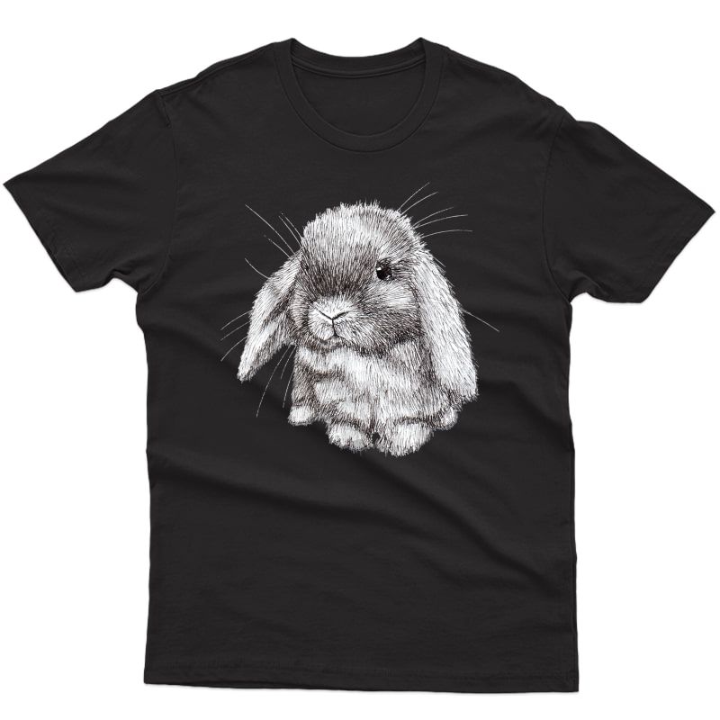 Lop Eared Bunny Rabbit Sketch T-shirt S Childrens