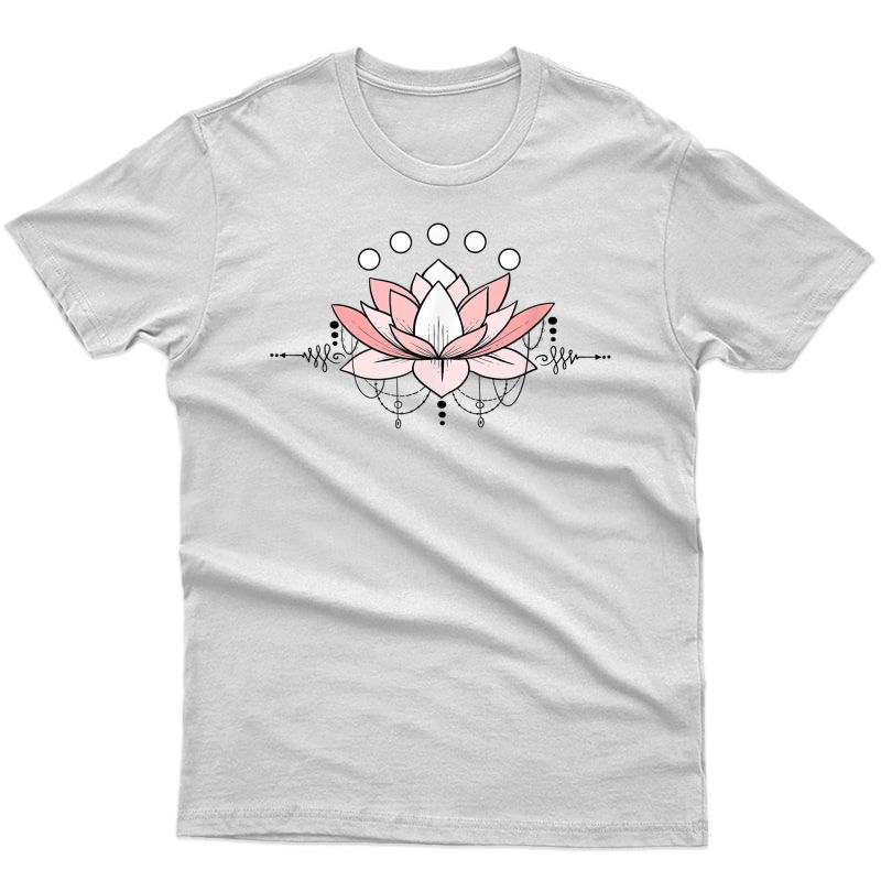 Lotus Flower Yoga Pilates Workout Cute And Pretty T-shirt