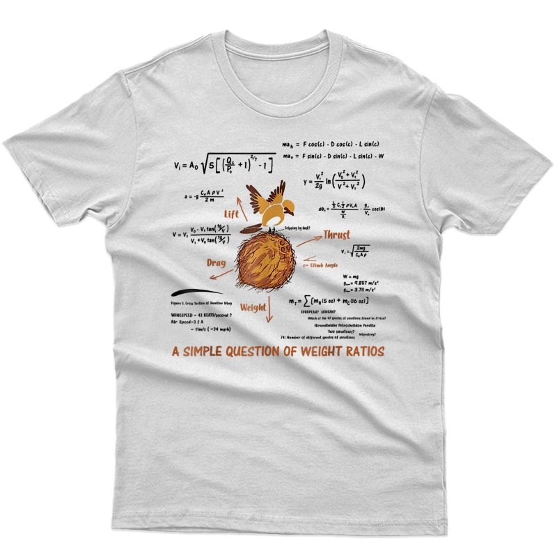 Math A Simple Question Of Weight Ratios Fun Math Lover Gift T-shirt