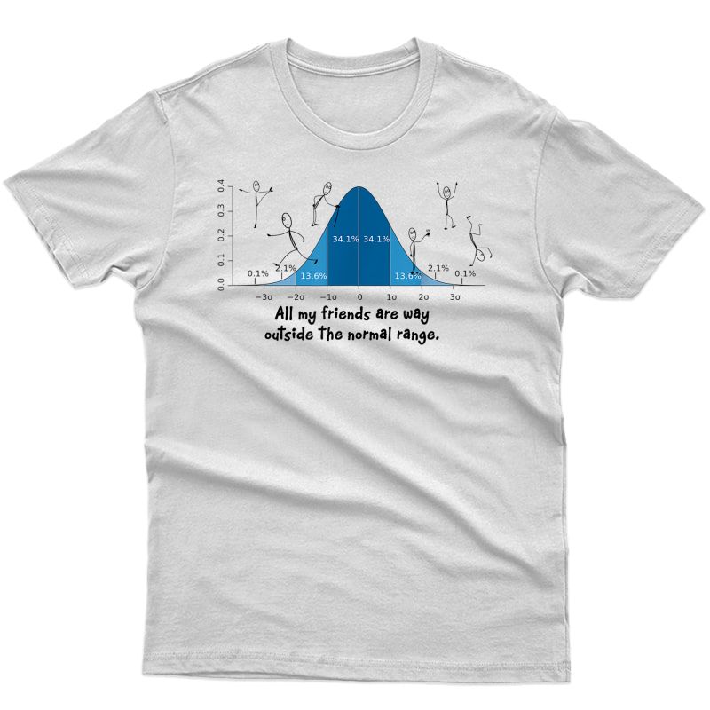 Math Science Statistics Normal Deviation Funny Tee T-shirt