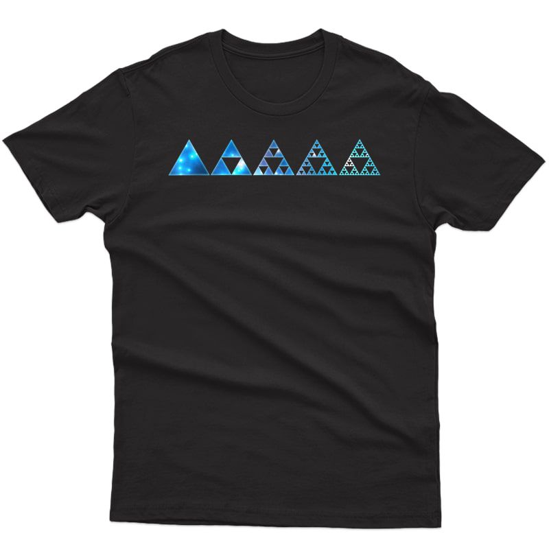Math Sierpinski Triangles Fractal Geometry Mathematics T-shirt