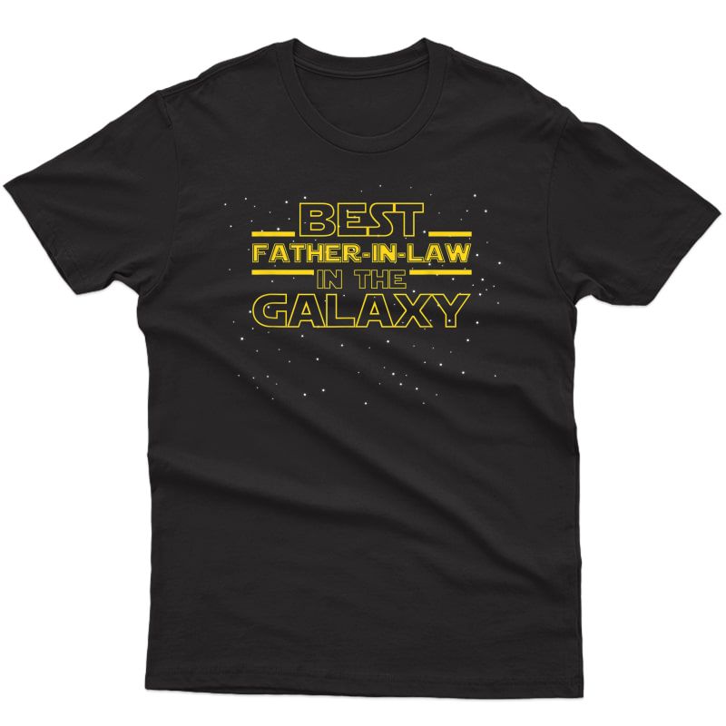 S Best Father In Law Galaxy Shirt Gift, Gift For Father In Law T-shirt