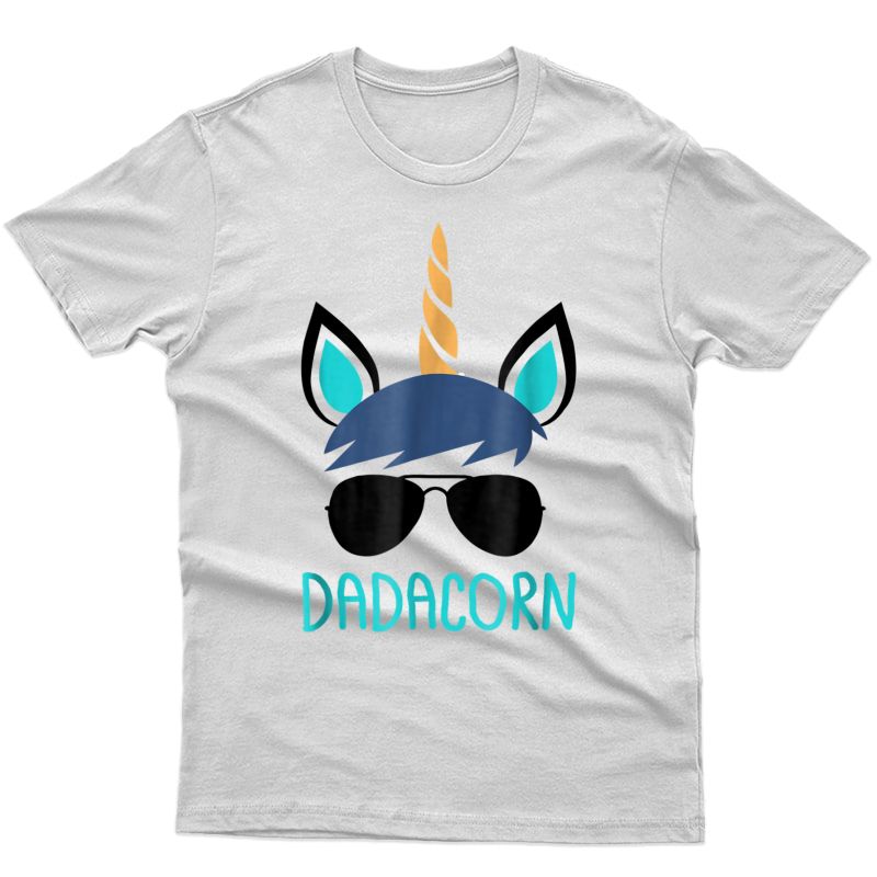 S Dadacorn Unicorn Dad T-shirt Father's Day Gift