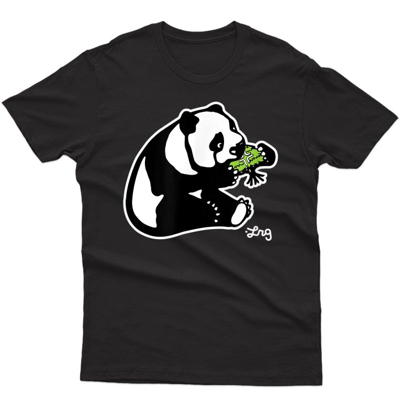 S Lrg Panda Eating Tree Plus Logo T-shirt