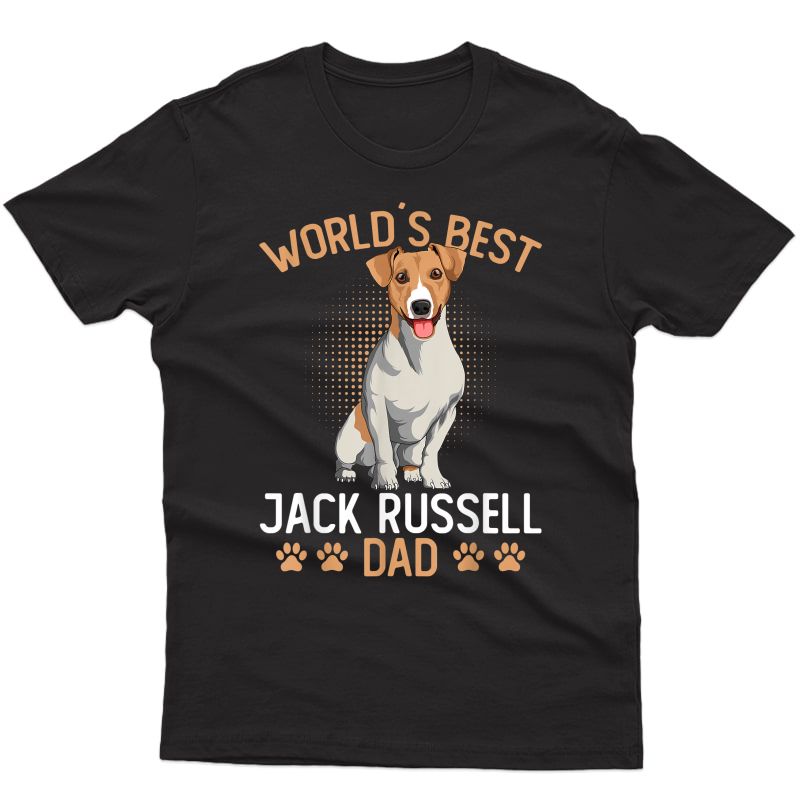 S World´s Best Jack Russell Terrier Dad Dog Owner Funny T-shirt