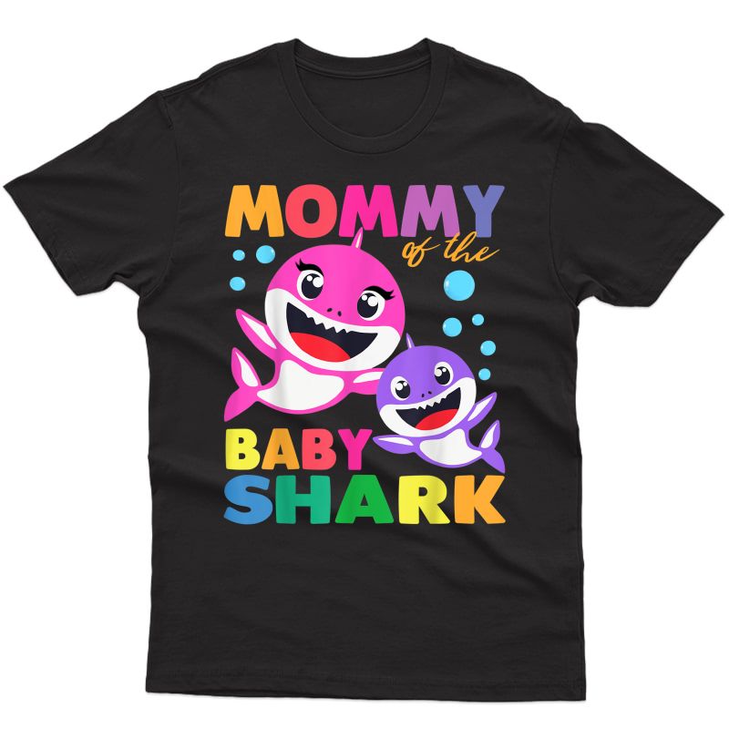 Mommy Of The Baby Shark Birthday Boy Girl Funny Mother's Day T-shirt