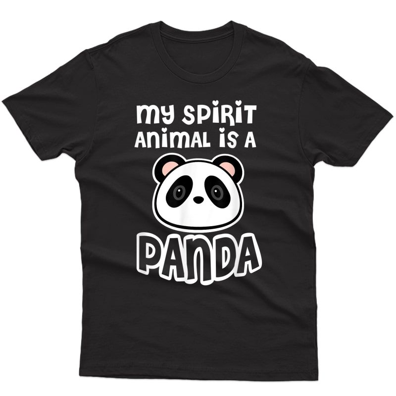 Panda Spirit Animal Pandas Love T-shirt
