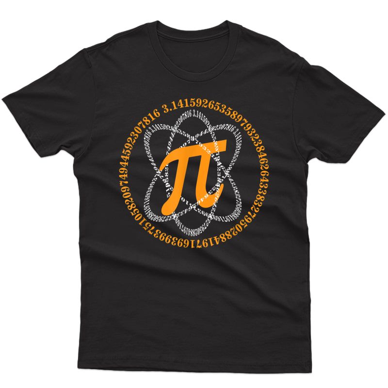 Pi Day T Shirt Atom Pi Math Geek Science Lovers Gift Tshirt T-shirt