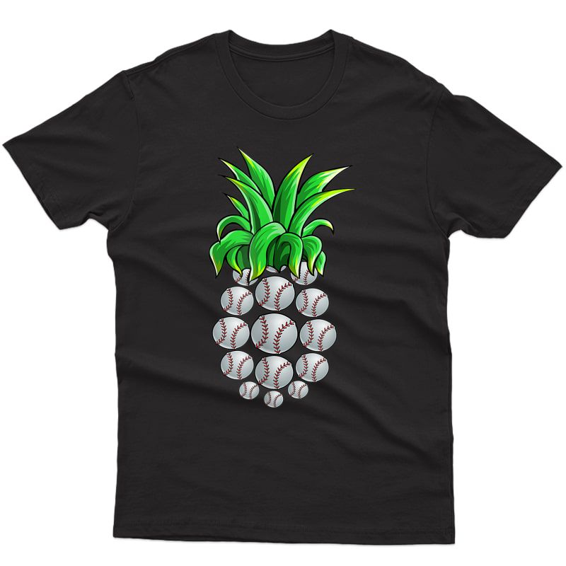 Pineapple Baseball Hawaiian Aloha Beach Tshirt