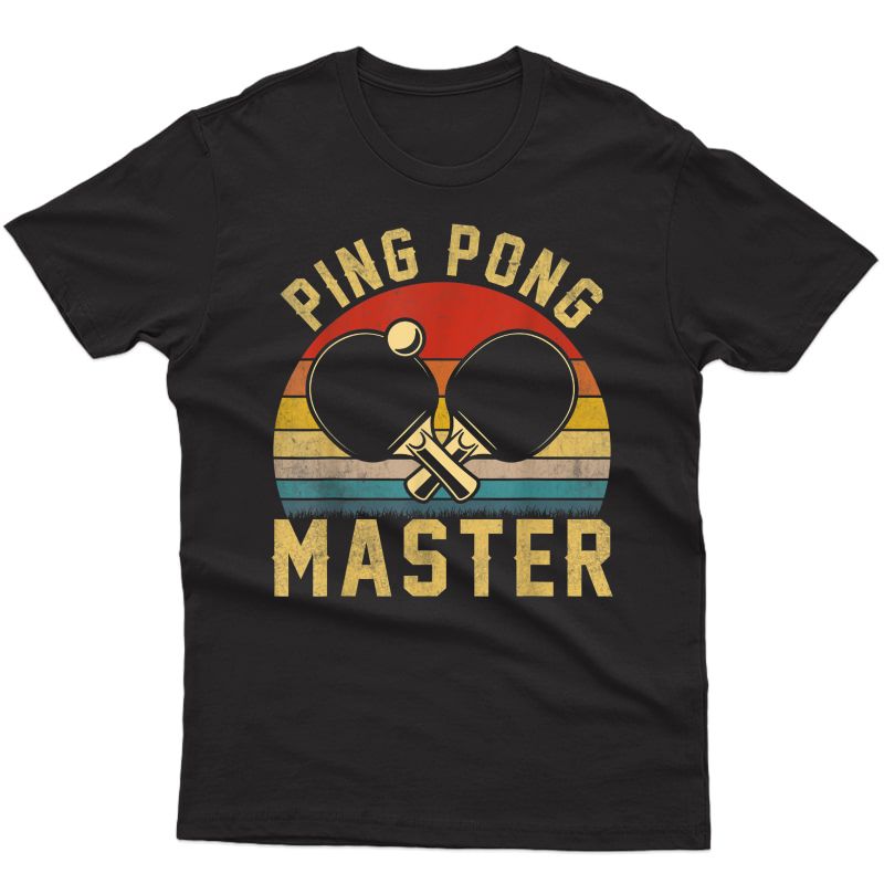 Ping Pong Master T-shirt | Funny Table Tennis Paddle Tee T-shirt
