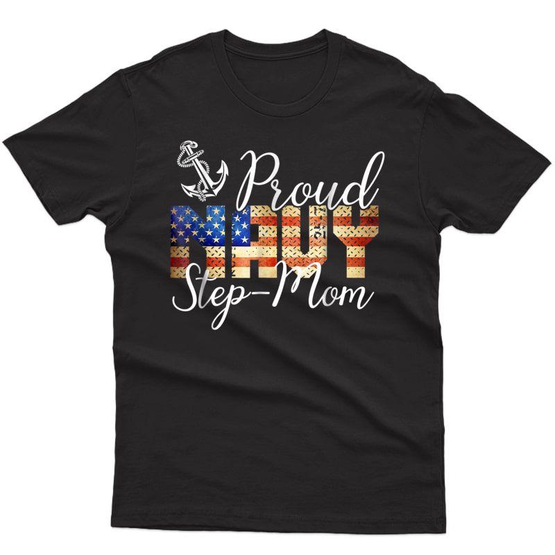 Proud Step-mom For Or Shirts Army Veterans Day
