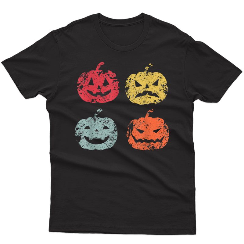 Pumpkin Halloween Retro Vintage Gift Idea Pumpkin Halloween T-shirt