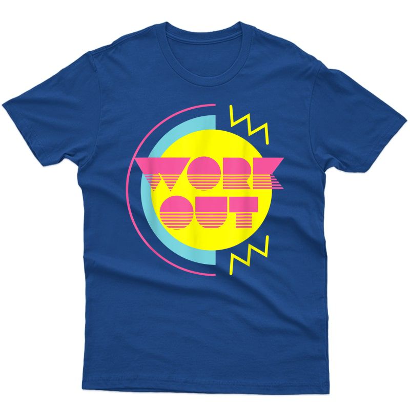 Retro 80s Workout T Shirt Vintage 1980s Costume Gym Clothing