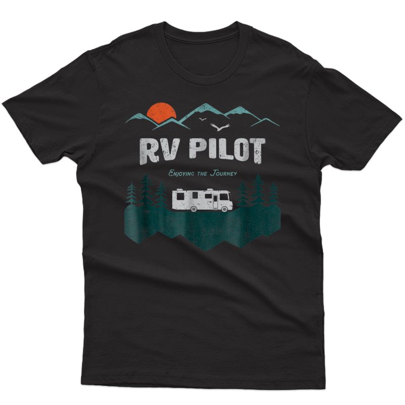 Rv Pilot Camping Shirt Motorhome Travel Vacation Gift