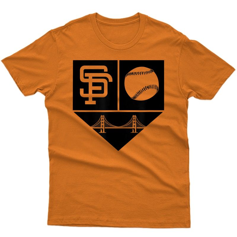 San Francisco Baseball Skyline Retro Game Day Giant Gift T-shirt